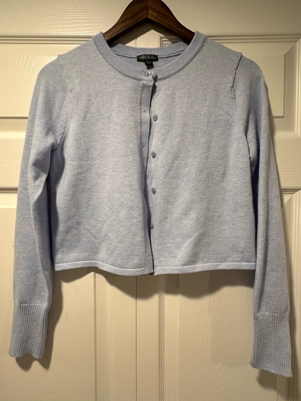 Wild fable Periwinkle color Cropped Button Cardigan